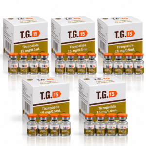Kit 5 Caixas TG 15 mg – Tirzepatida 15 mg/0,5 mL | 20 Ampolas